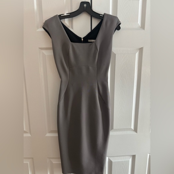 Victoria Beckham Charcoal Midi Dress
